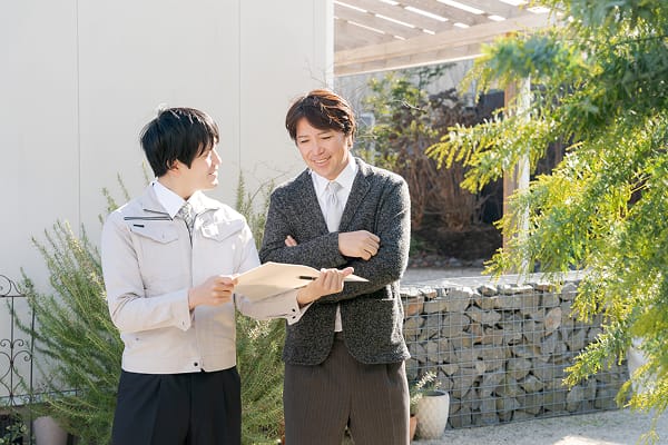 外構工事の打ち合わせ